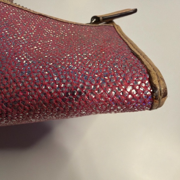 Coach Pink Glitter Wallet Wristlet/Clutch (Approx 8”L x 4”H x 4”D) - Picture 7 of 16